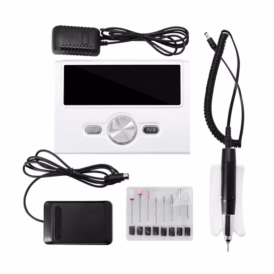 Pulidor de uñas eléctrico profesional de 35000rpm, juego de máquina pulidora de manicura