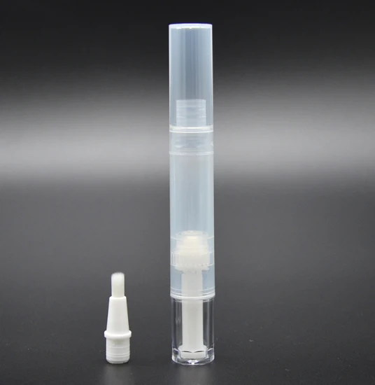 Envase cosmético vacío plástico de la pluma de la torsión del aceite de uñas del lustre del labio de 2ml 4ml